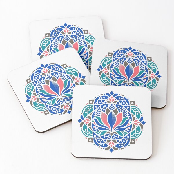 Item preview, Blue Lotus Mandala Sacred Geometry Pattern designed and sold by Owcomm.