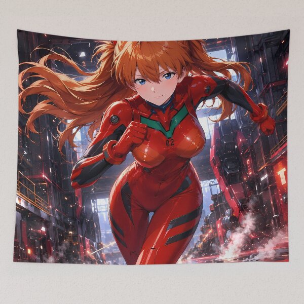 Item preview, Asuka Langley Soryu Neon Genesis Evangelion Launch Run designed and sold by mildaclairmo.