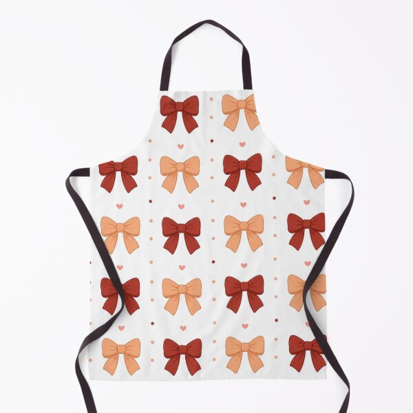 Item preview, Burgundy & Peach Bow Pattern – Cute Coquette Aesthetic designed and sold by itxelaraStudio.