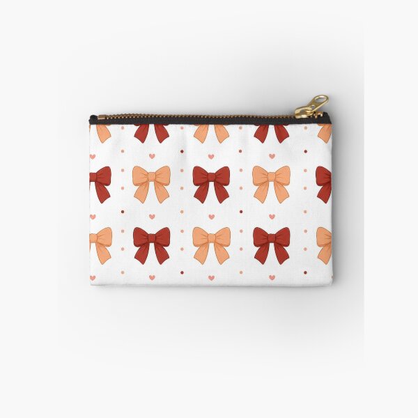 Item preview, Burgundy & Peach Bow Pattern – Cute Coquette Aesthetic designed and sold by itxelaraStudio.