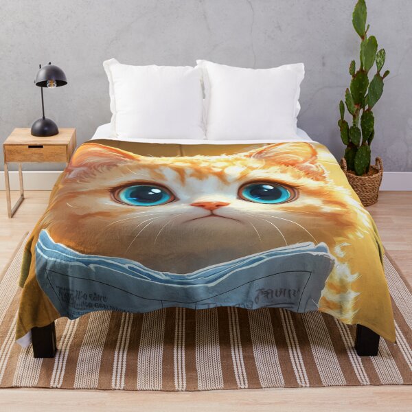 Item preview, Devon Rex Cat Newspaper Reader Bathroom Kawaii Blue Eyes designed and sold by mildaclairmo.