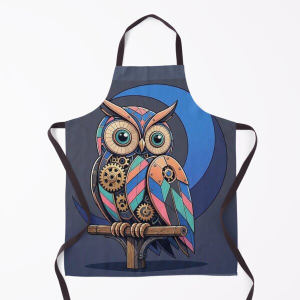 Item preview, Colorful Mechanical Owl Perched on Branch designed and sold by Owcomm.