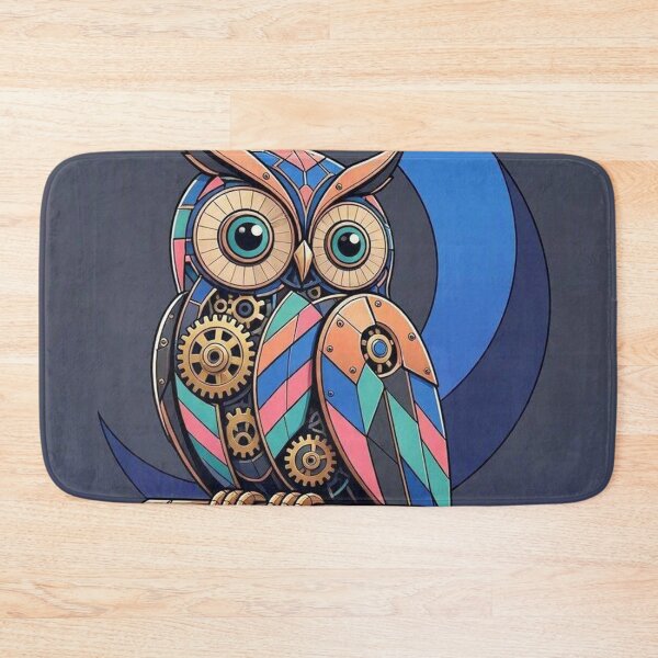 Item preview, Colorful Mechanical Owl Perched on Branch designed and sold by Owcomm.