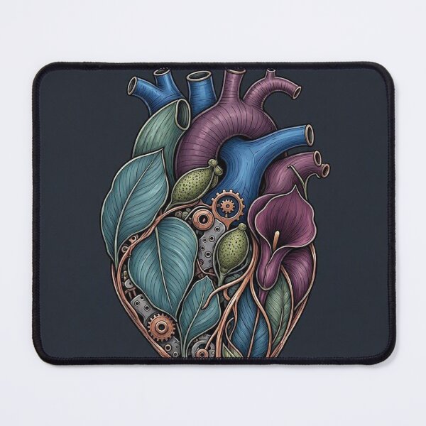 Item preview, Mechanical Botanical Heart Anatomical Illustration designed and sold by Owcomm.