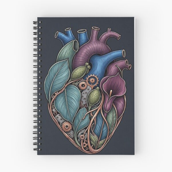 Item preview, Mechanical Botanical Heart Anatomical Illustration designed and sold by Owcomm.