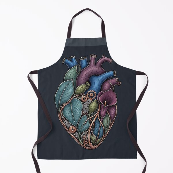 Item preview, Mechanical Botanical Heart Anatomical Illustration designed and sold by Owcomm.