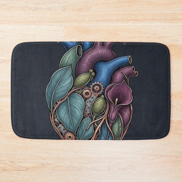Item preview, Mechanical Botanical Heart Anatomical Illustration designed and sold by Owcomm.
