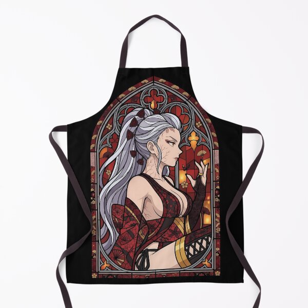 Item preview, Daki Demon Slayer Crimson Kimono Stained Glass designed and sold by mildaclairmo.