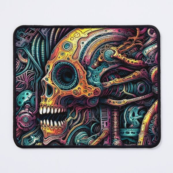 Item preview, Imaginary Fantasy Surreal Sci-Fi Colorful Robot Skull Design designed and sold by DEC02.