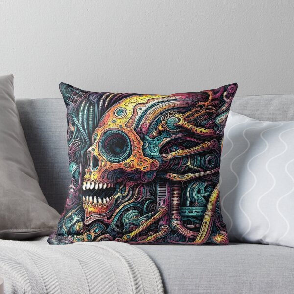 Item preview, Imaginary Fantasy Surreal Sci-Fi Colorful Robot Skull Design designed and sold by DEC02.