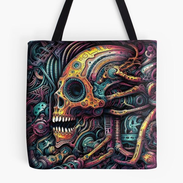 Item preview, Imaginary Fantasy Surreal Sci-Fi Colorful Robot Skull Design designed and sold by DEC02.