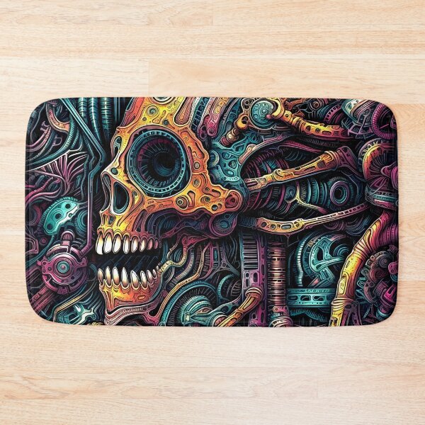 Item preview, Imaginary Fantasy Surreal Sci-Fi Colorful Robot Skull Design designed and sold by DEC02.
