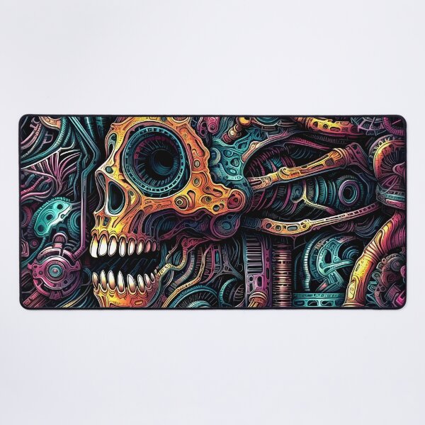 Item preview, Imaginary Fantasy Surreal Sci-Fi Colorful Robot Skull Design designed and sold by DEC02.