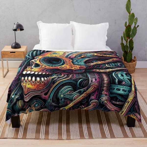Item preview, Imaginary Fantasy Surreal Sci-Fi Colorful Robot Skull Design designed and sold by DEC02.
