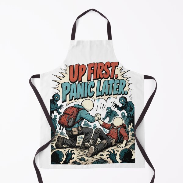 Item preview, Up First Panic Later Co-op Survival designed and sold by NextLevelThread.