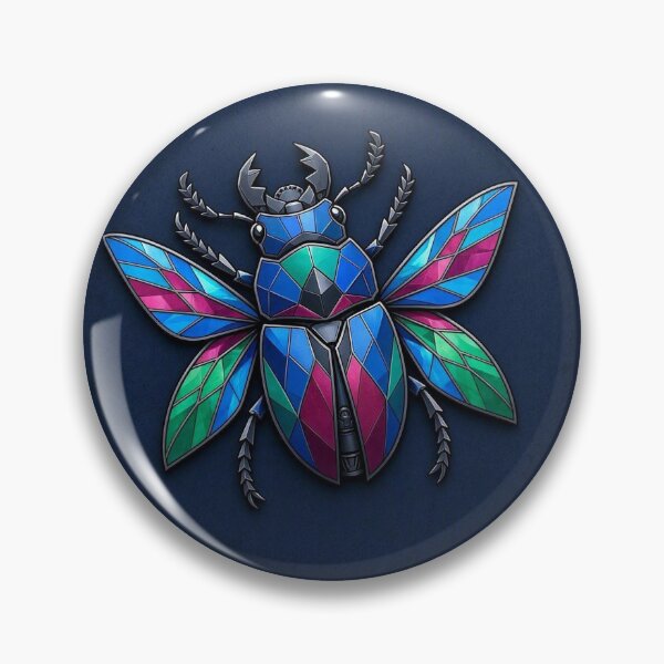 Item preview, Stained Glass Mechanical Beetle Insect designed and sold by Owcomm.