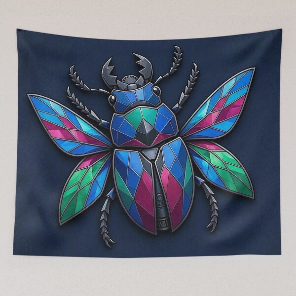 Item preview, Stained Glass Mechanical Beetle Insect designed and sold by Owcomm.