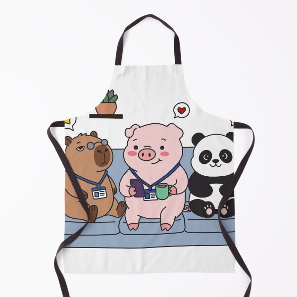 Item preview, Chonkibao Squad - Office Break Chill Time (Capybara, Pig & Panda) designed and sold by Chonkibao.