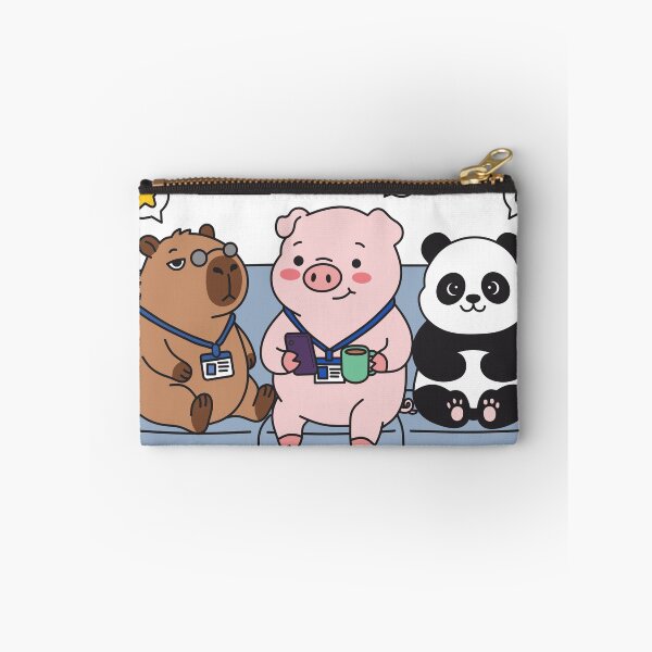 Item preview, Chonkibao Squad - Office Break Chill Time (Capybara, Pig & Panda) designed and sold by Chonkibao.