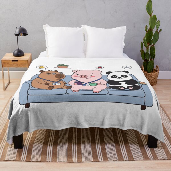 Item preview, Chonkibao Squad - Office Break Chill Time (Capybara, Pig & Panda) designed and sold by Chonkibao.