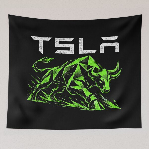 Item preview, TSLA Bull Run Stock Trader Design designed and sold by TEEJAMBOREE.