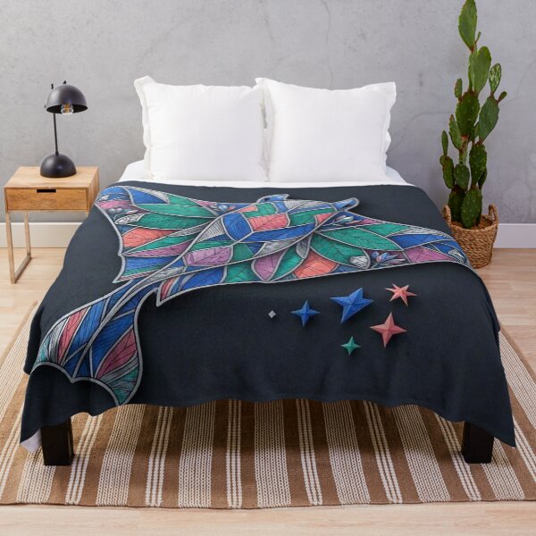Item preview, Stained Glass Manta Ray Ocean Dream designed and sold by Owcomm.