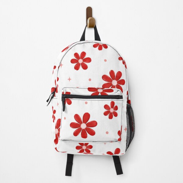 Item preview, Red Daisy Flower Pattern – Cute Floral Aesthetic designed and sold by itxelaraStudio.