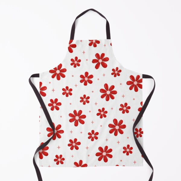 Item preview, Red Daisy Flower Pattern – Cute Floral Aesthetic designed and sold by itxelaraStudio.