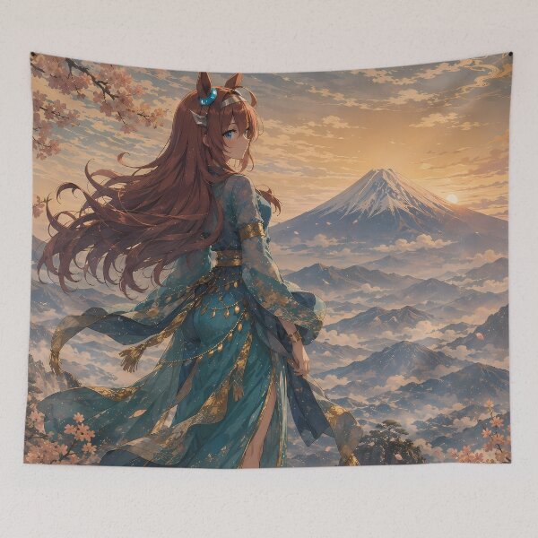 Item preview, Mihono Bourbon Uma Musume Fuji Sunset Serenity designed and sold by mildaclairmo.