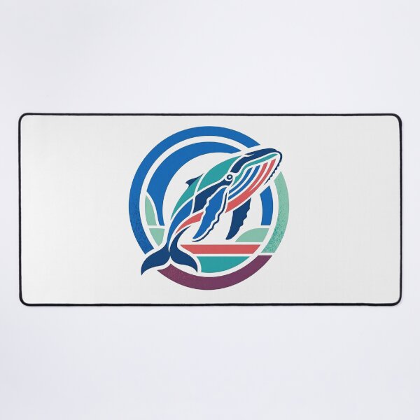 Item preview, Majestic Blue Whale Ocean Wave Graphic designed and sold by Owcomm.