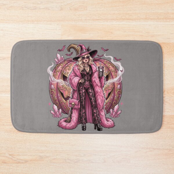 Item preview, Glam Pink Witch Halloween Classy Sassy and Spooky Pink Witch Fashion designed and sold by BreezifyDesignStudio.