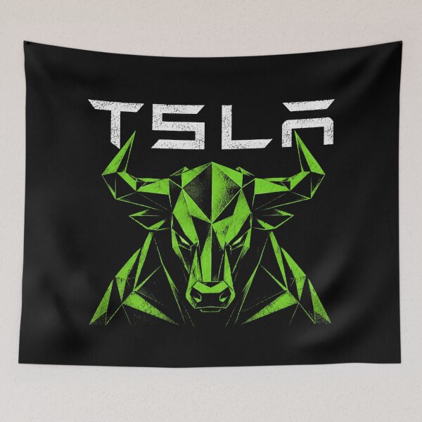 Item preview, TSLA Bull Run Stock Trader Design designed and sold by TEEJAMBOREE.