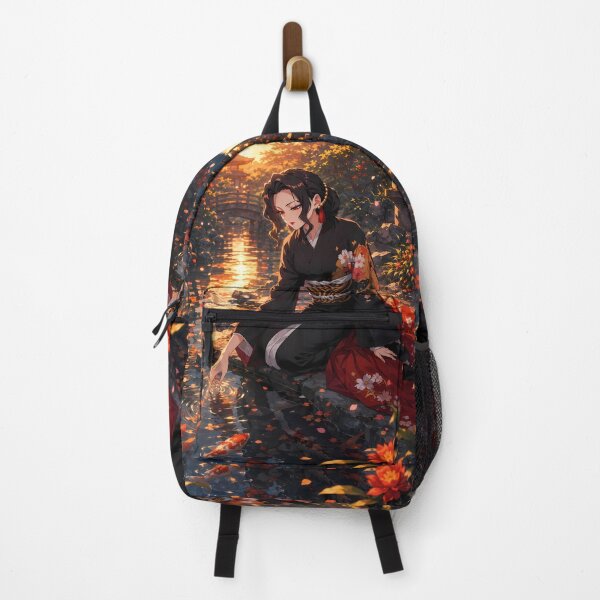 Item preview, Muzan Kibutsuji Demon Slayer Koi Pond Autumn Sunset designed and sold by mildaclairmo.