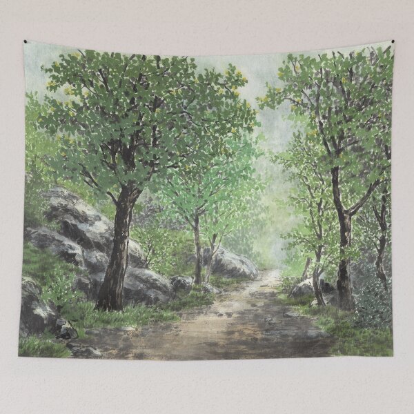 Item preview, August 17th birthday flower Tulip Tree Landscape designed and sold by 366birthflower.