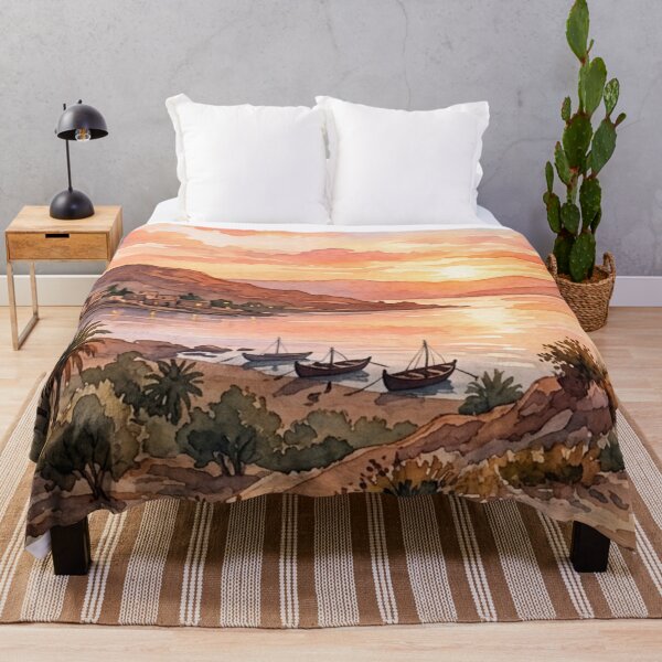 Item preview, Title: Jesus Looking at the Sea of Galilee Watercolor designed and sold by MantoSagrado.