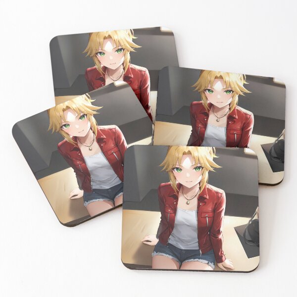 Item preview, Mordred Fate Grand Order Red Jacket Window Light Casual Mood designed and sold by BrianRayan.