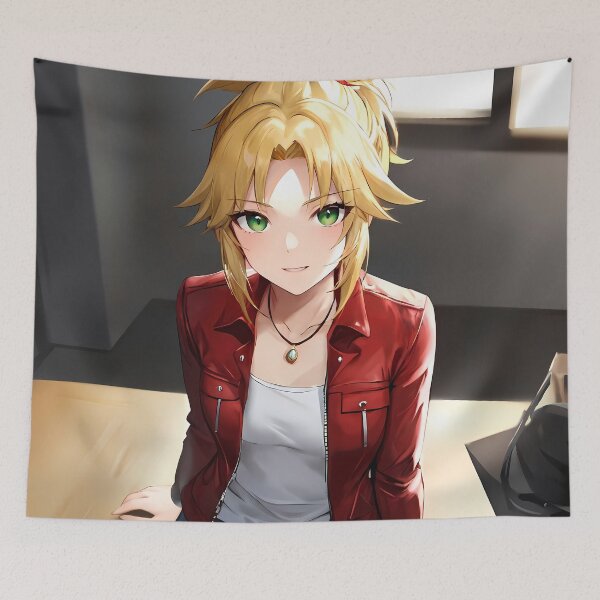 Item preview, Mordred Fate Grand Order Red Jacket Window Light Casual Mood designed and sold by BrianRayan.