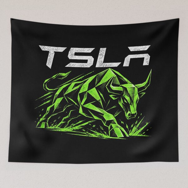 Item preview, TSLA Bull Run Stock Trader Design designed and sold by TEEJAMBOREE.