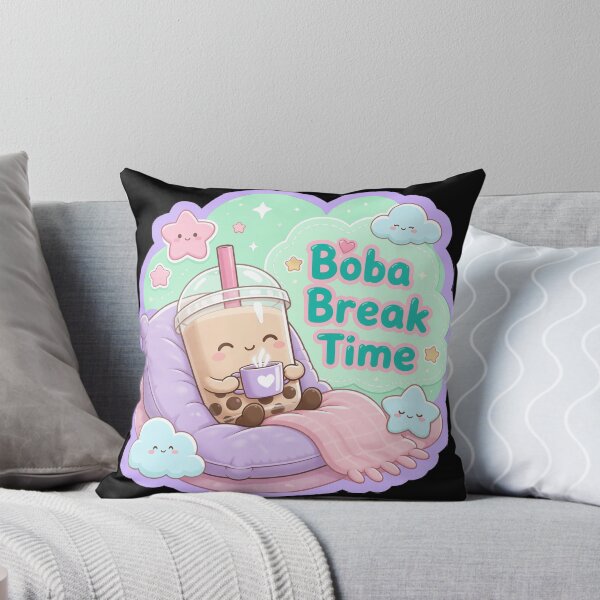 Item preview, Lindo y acogedor descanso con bebida de boba kawaii designed and sold by DesertMoonArts.
