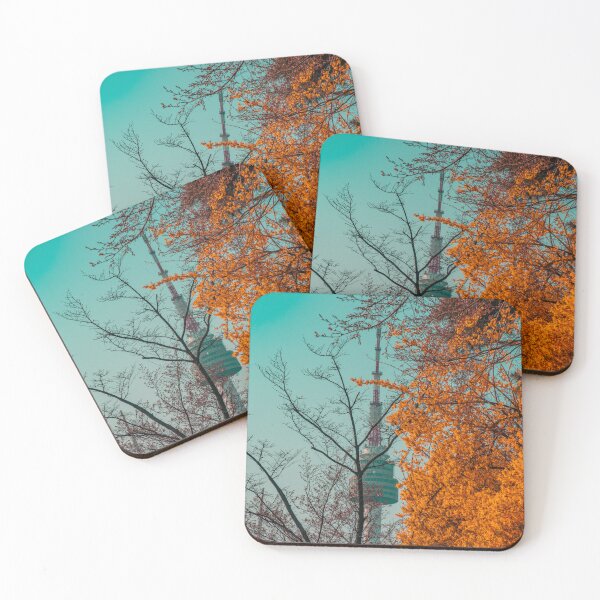 Item preview, N Seoul Tower Through Autumn Foliage designed and sold by Nightwindow.