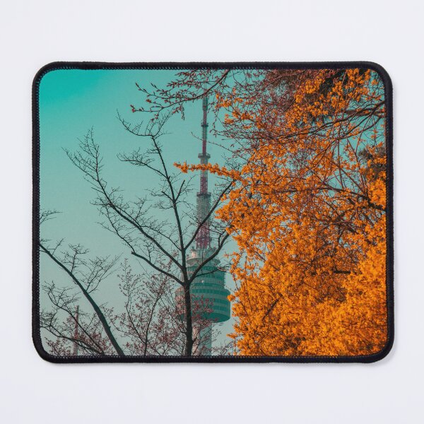 Item preview, N Seoul Tower Through Autumn Foliage designed and sold by Nightwindow.