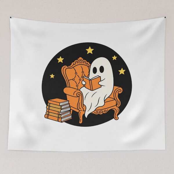 Item preview, Spooky Ghost Reading designed and sold by wingoo22.