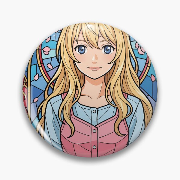 Item preview, Kaori Miyazono Your Lie In April Spring Violin Stained Glass Smile designed and sold by mildaclairmo.