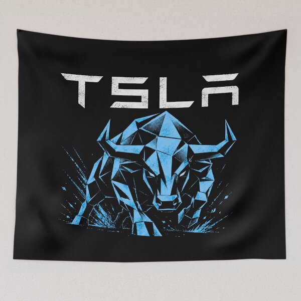 Item preview, TSLA Bull Run Stock Trader Design designed and sold by TEEJAMBOREE.