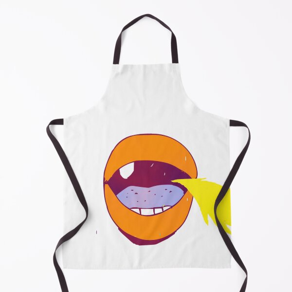Item preview, Creepy Orange Face Spitting Yellow Fire designed and sold by Oddity-Palette.