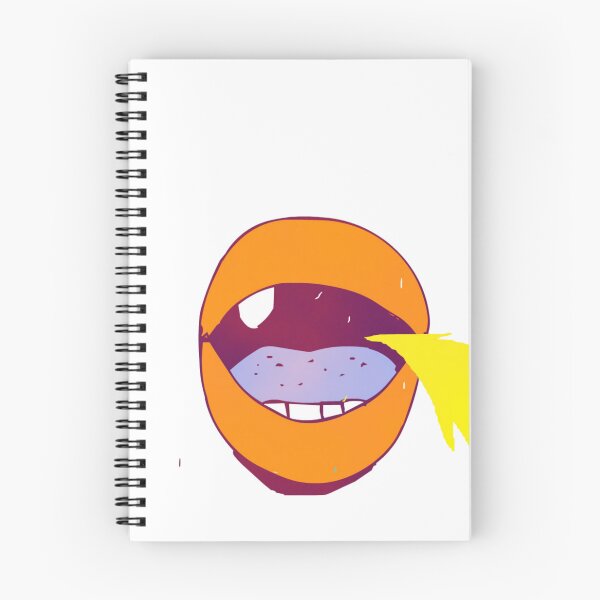 Item preview, Creepy Orange Face Spitting Yellow Fire designed and sold by Oddity-Palette.