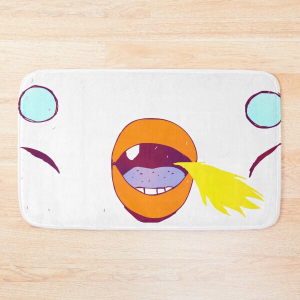 Item preview, Creepy Orange Face Spitting Yellow Fire designed and sold by Oddity-Palette.