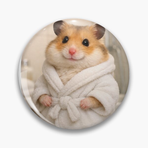 Item preview, Cozy Bathrobe Syrian Hamster designed and sold by Sillytoe.