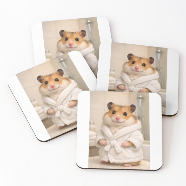 Item preview, Cozy Bathrobe Syrian Hamster designed and sold by Sillytoe.