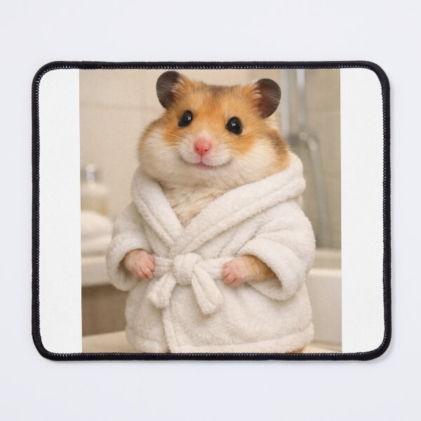 Item preview, Cozy Bathrobe Syrian Hamster designed and sold by Sillytoe.